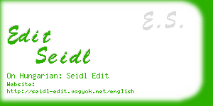 edit seidl business card